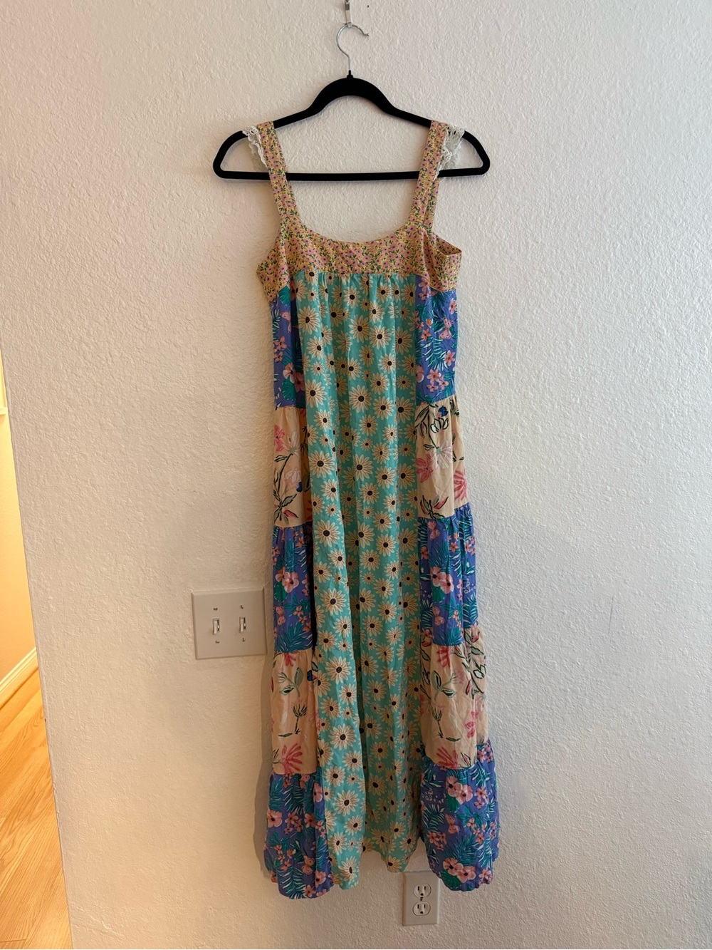 Handmade Boho Floral Dress Best Fit Size Small - Picture 2 of 6